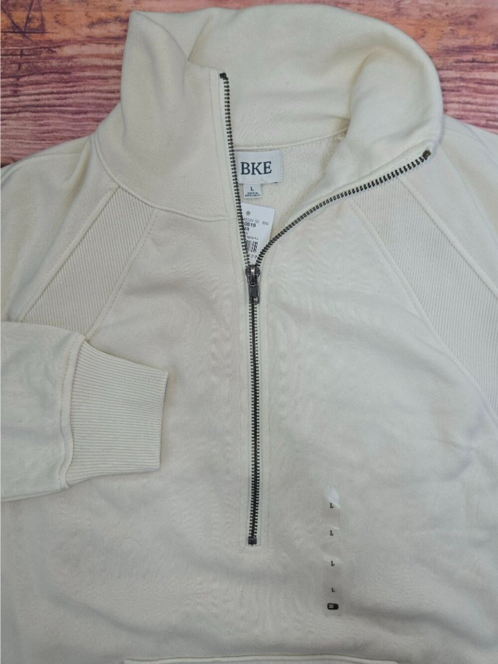 BKE Mens Birch Half-Zip Sweater Size Large NWT - Picture 4 of 8